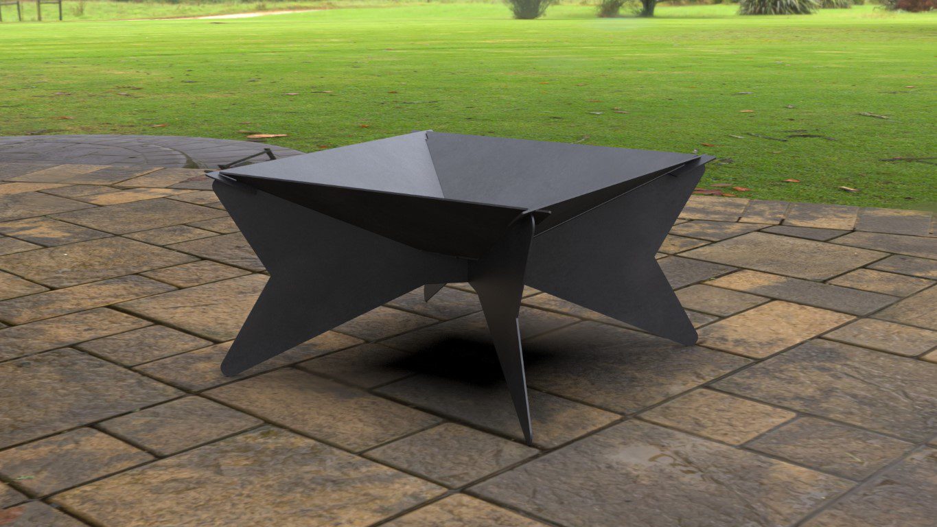 Square (Collapsible) Design Fire Pit | Bespoke BBQs