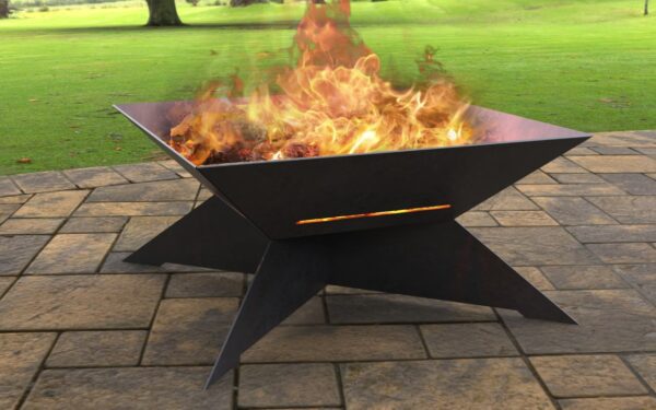 Square (X) Design Fire Pit