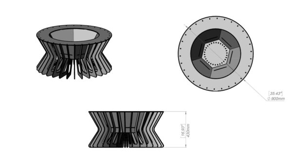 Fly Design Fire Pit